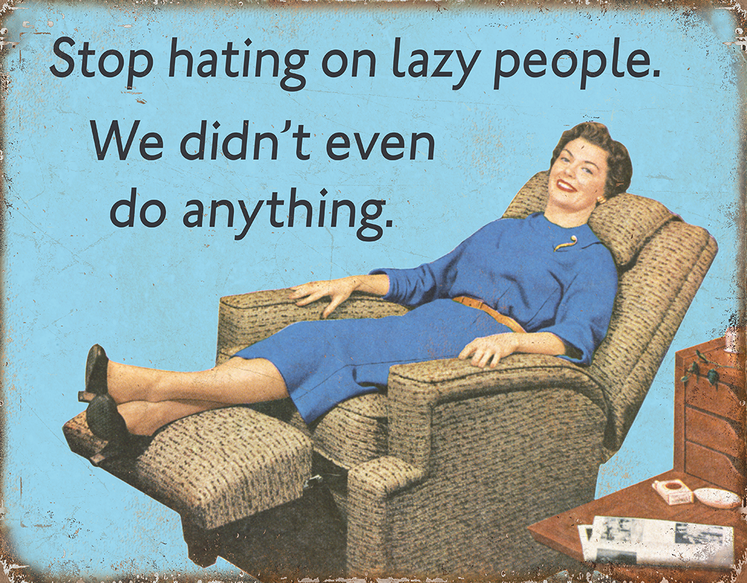 ティン サイン Ephemera - Lazy People