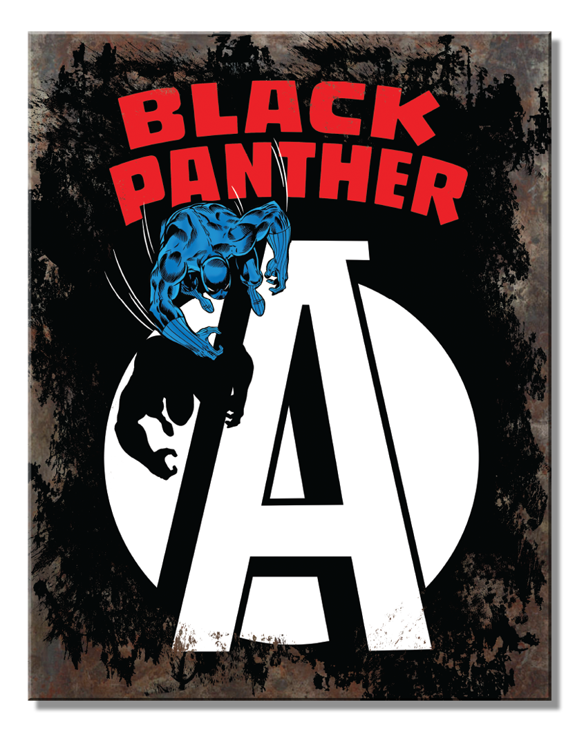 ティン サイン MARVEL - Black Panther A