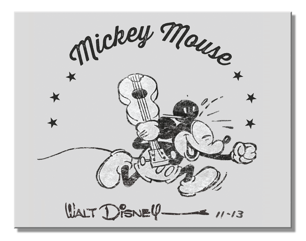 ティン サイン Mickey Guitar