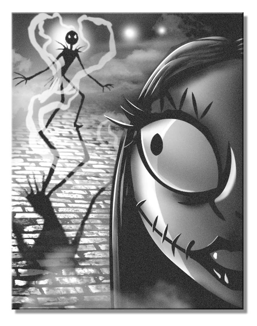 ティン サイン Disney Nightmare Silhouette