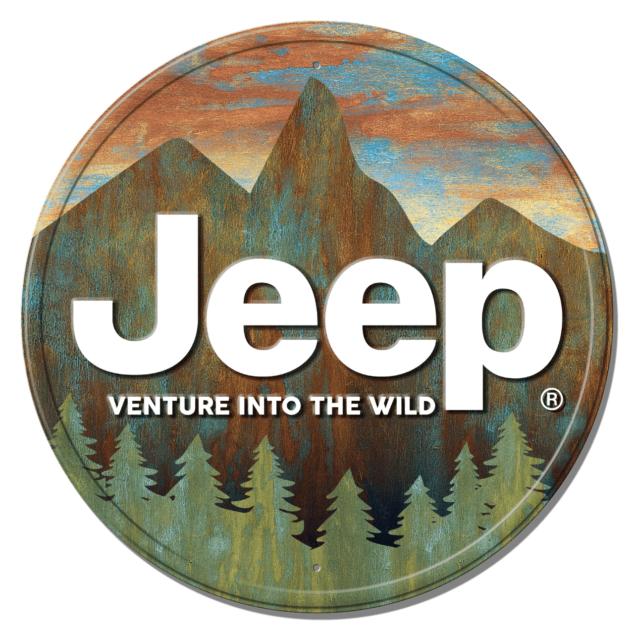 ティン サイン ROUND - Jeep Venture