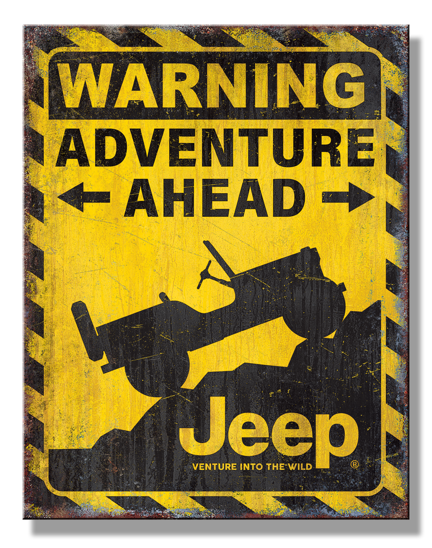ティン サイン Jeep Adventure