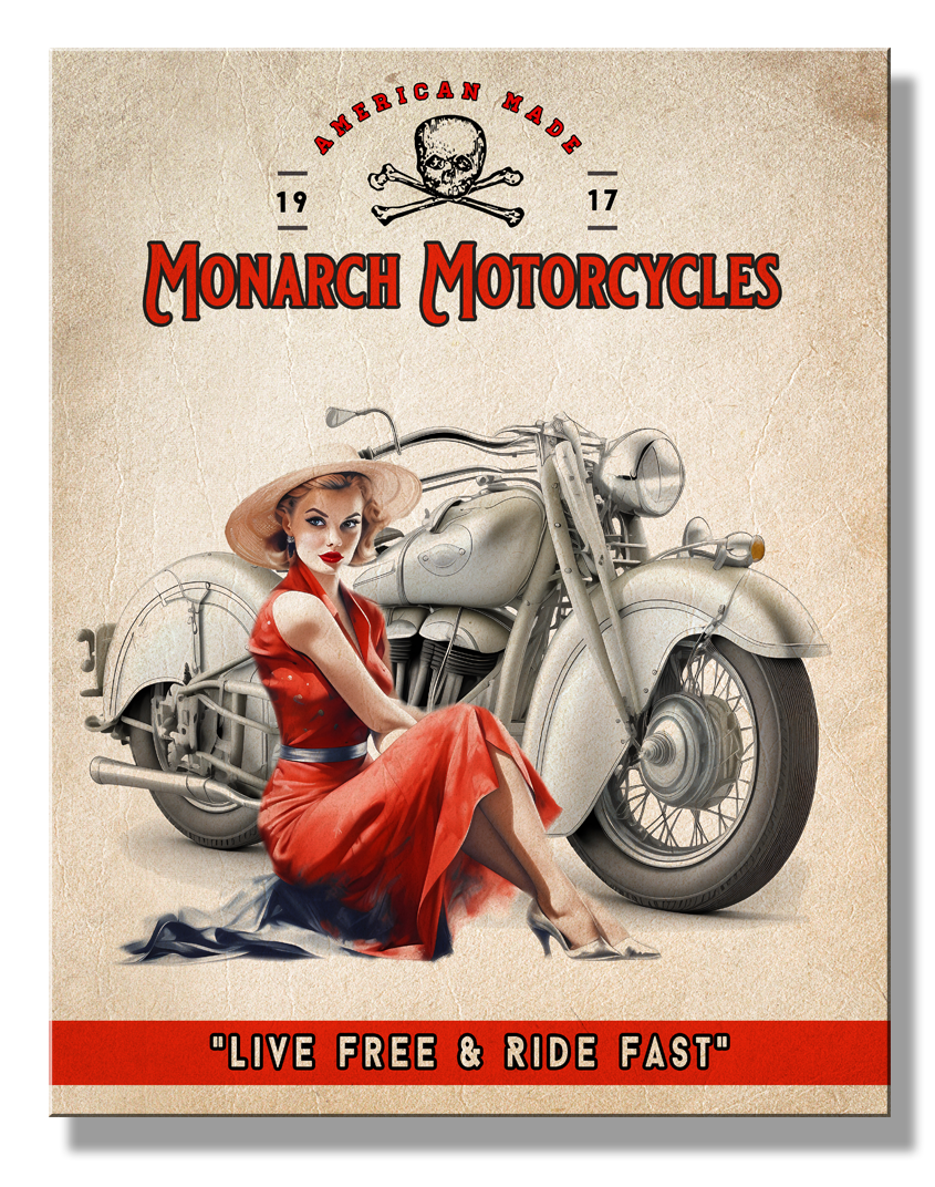 ティン サイン Monarch Motorcycle