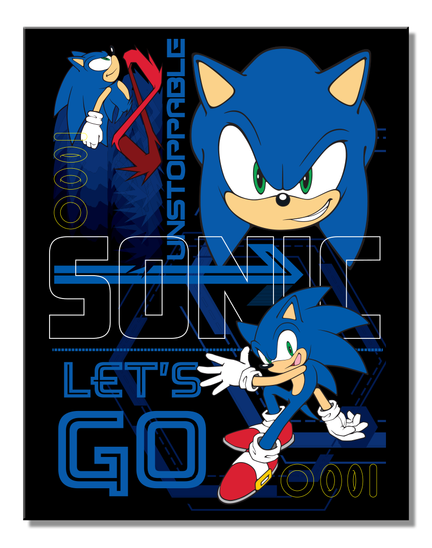 ティン サイン Sonic - Let’s Go!
