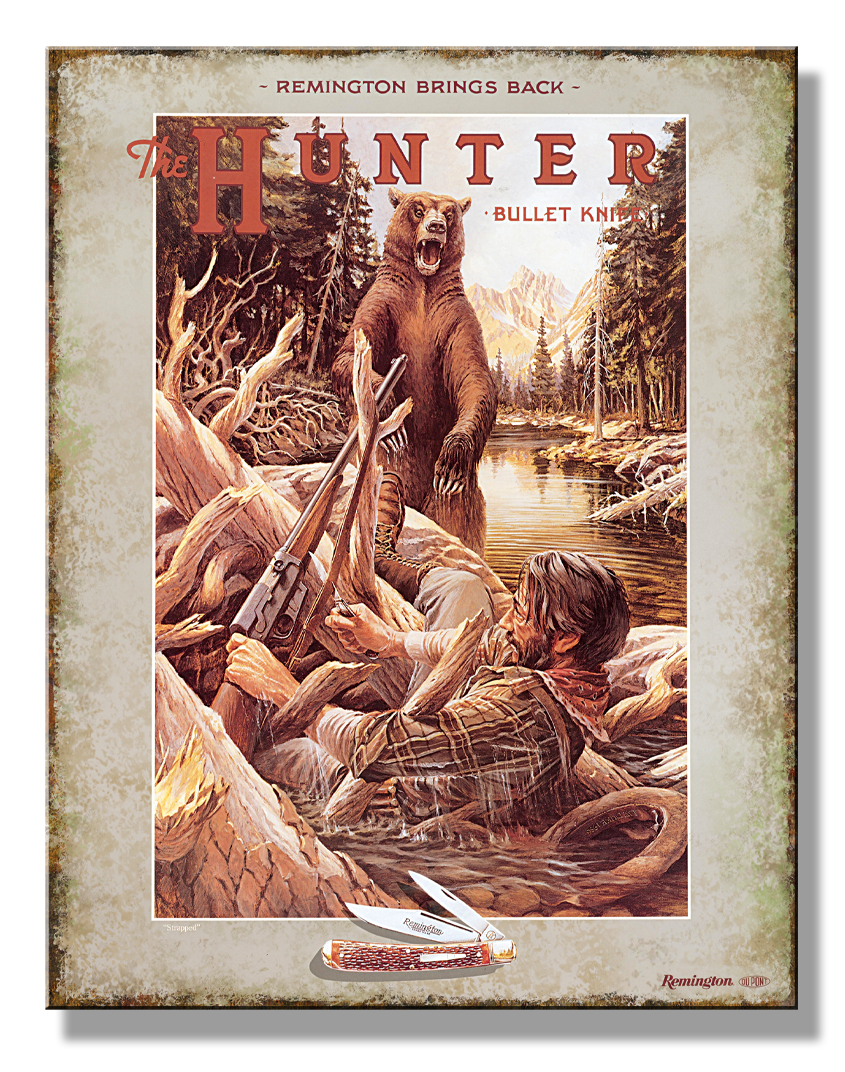 ティン サイン Remington BK Bear