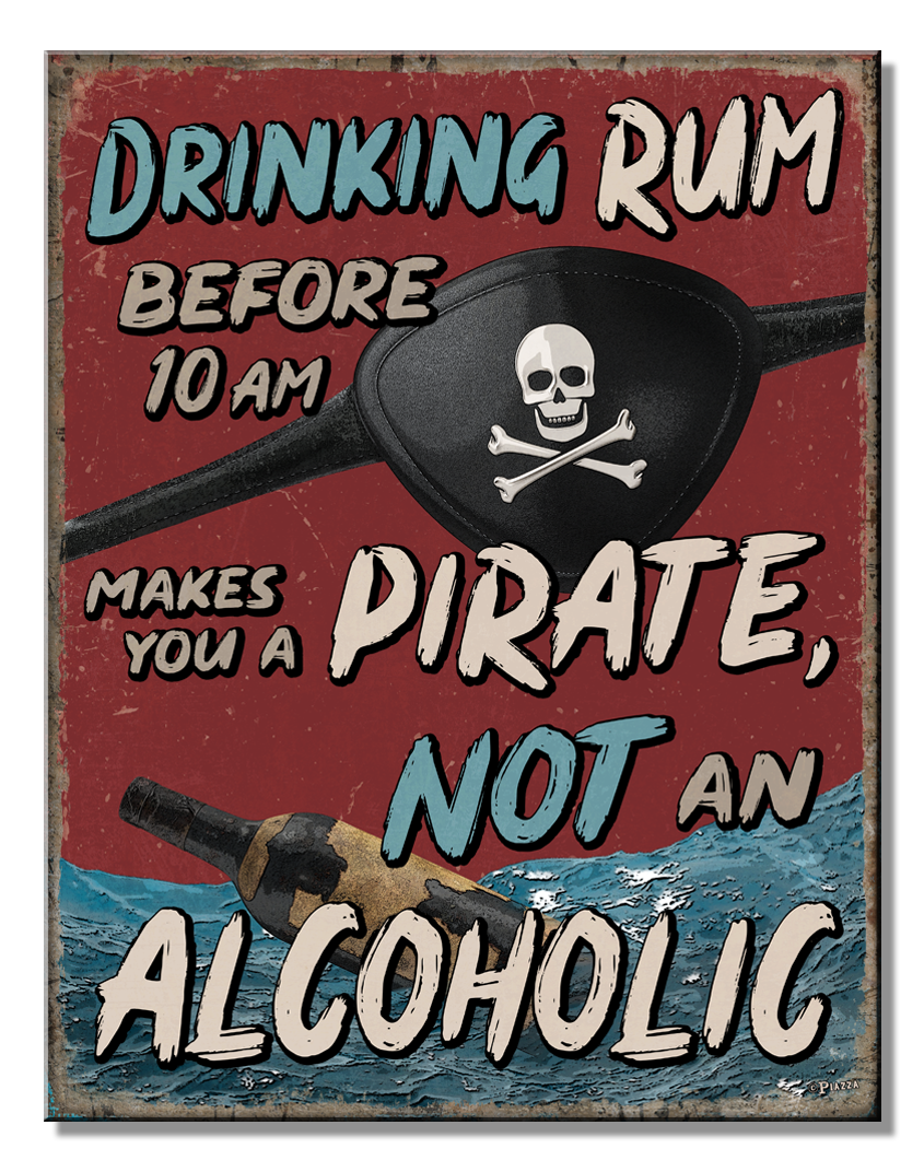 ティン サイン JQ Rum Pirate