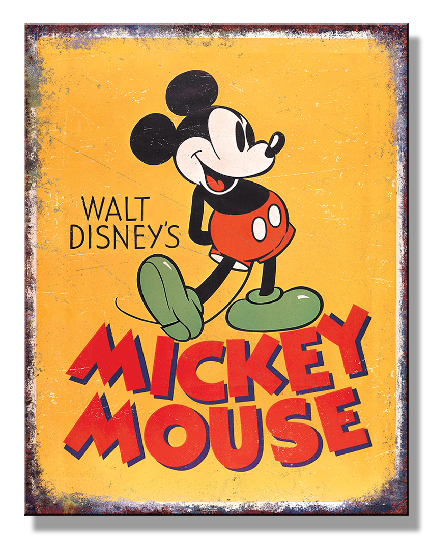ティン サイン Mickey Mouse - Poster