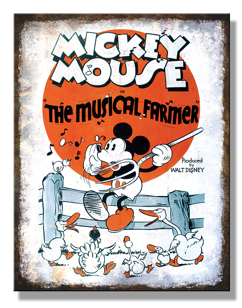 ティン サイン Mickey Mouse - Music