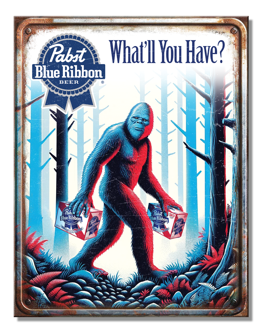 ティン サイン Pabst Bigfoot