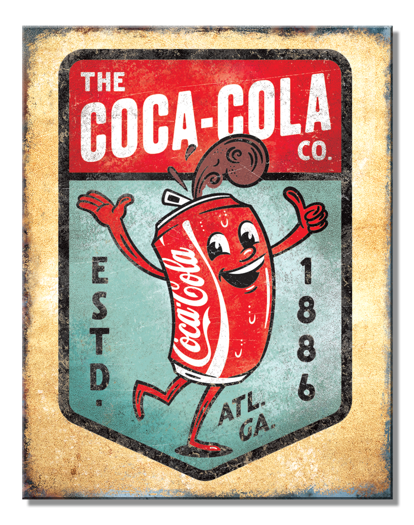 ティン サイン Coke - Dancing Can