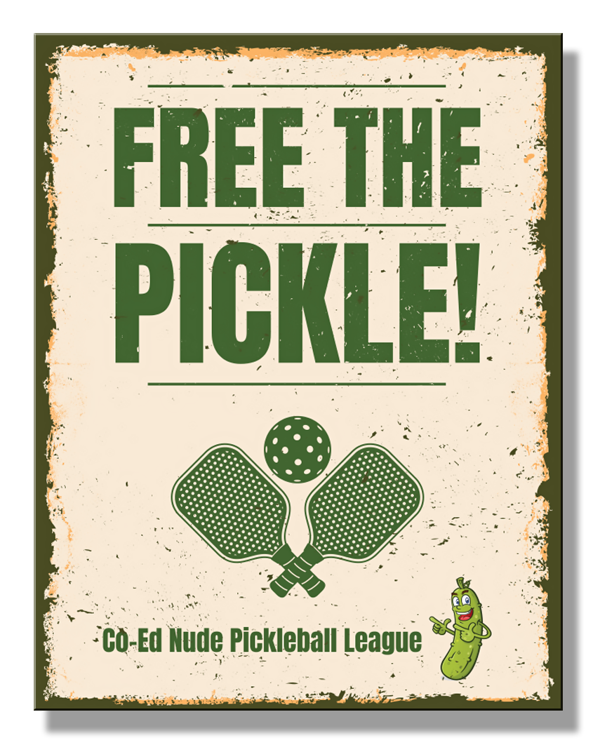 ティン サイン Free The Pickle