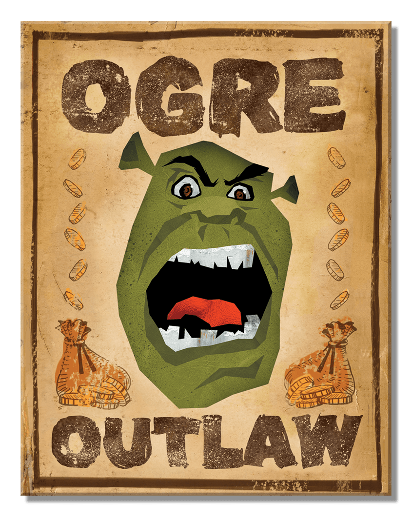 ティン サイン Shrek "Ogre Outlaw"