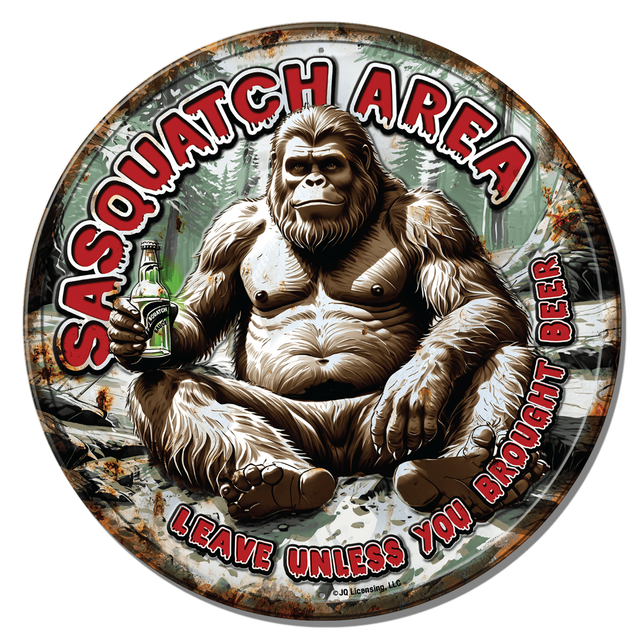 ティン サイン ROUND - JQ - Sasquatch