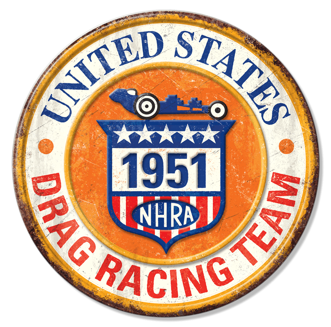 ティン サイン ROUND - NHRA - US Team