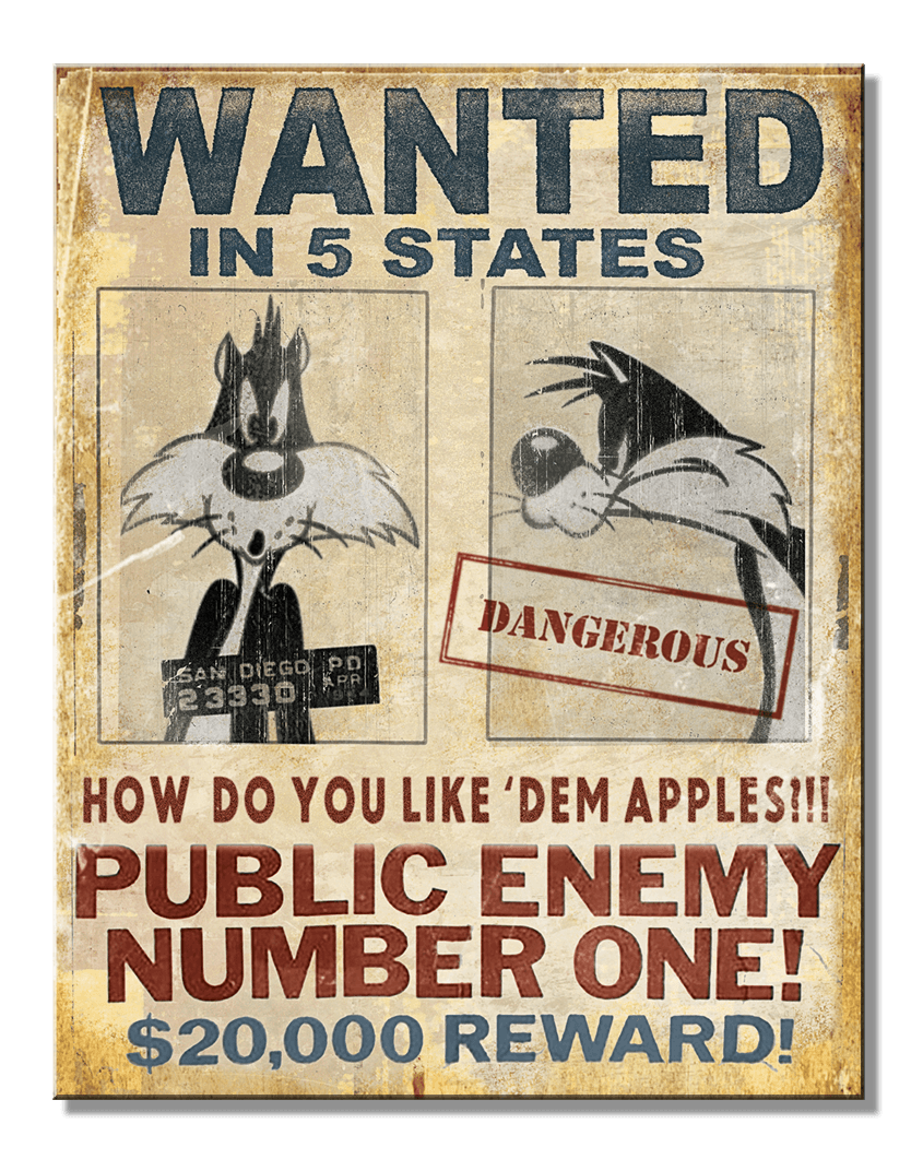 ティン サイン WB - Looney Tunes Wanted