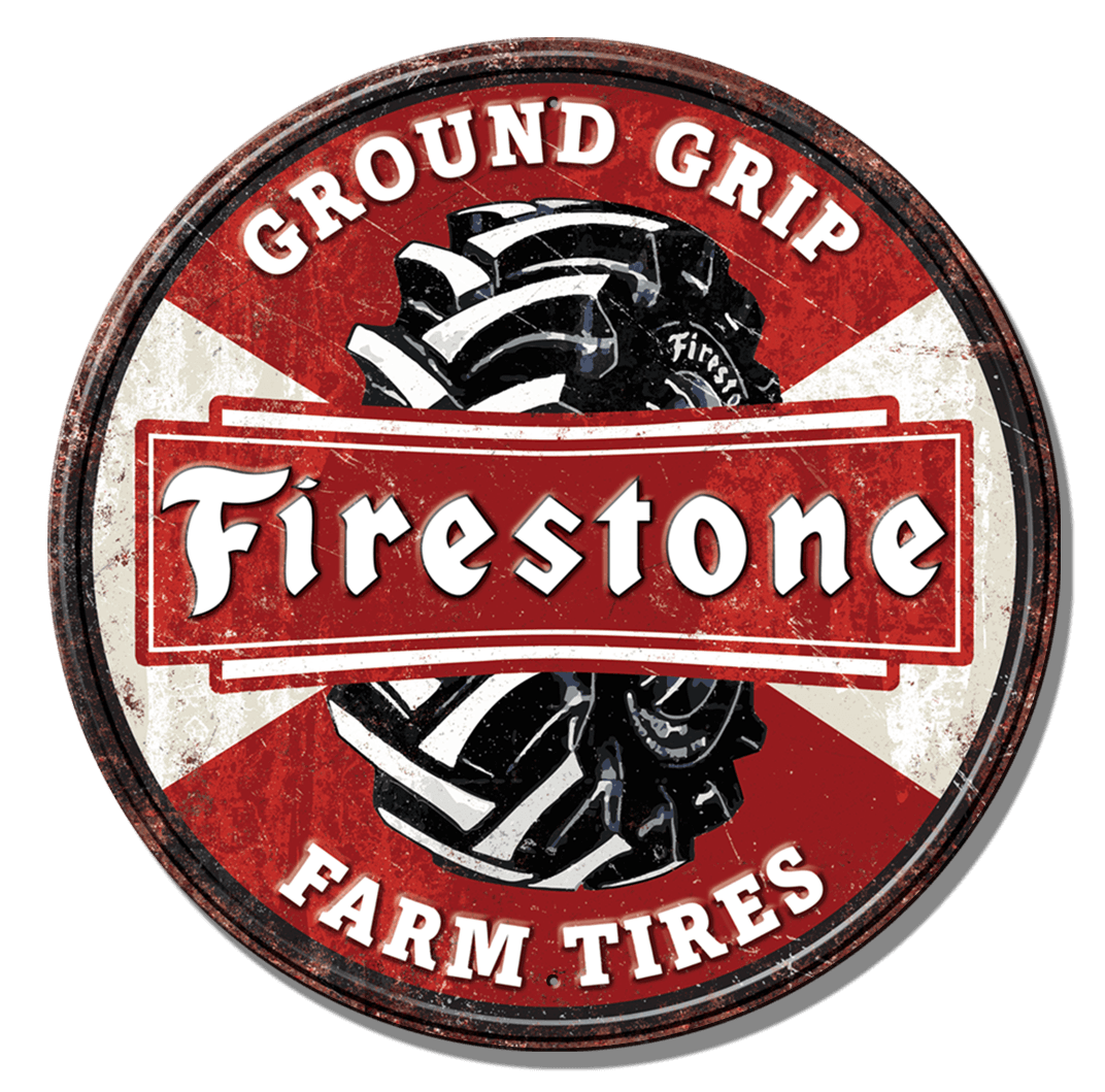 ティン サイン ROUND - Firestone FT