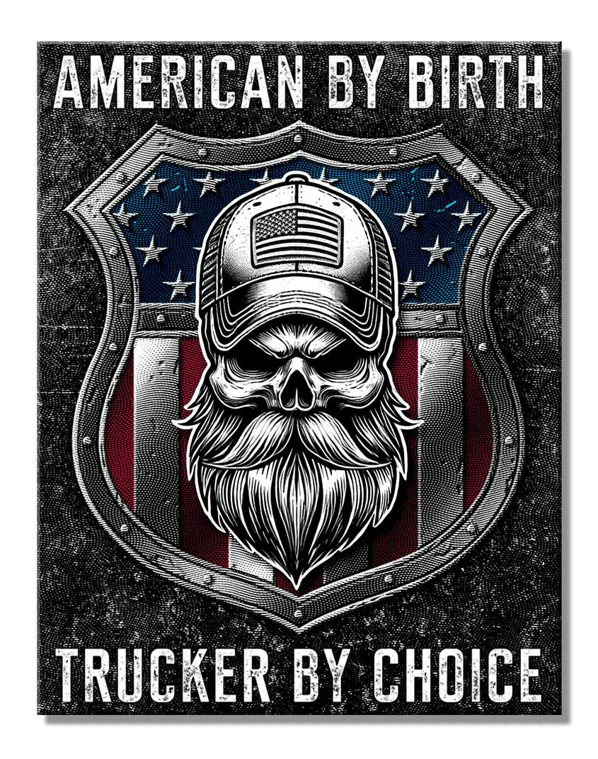 ティン サイン Trucker Shield