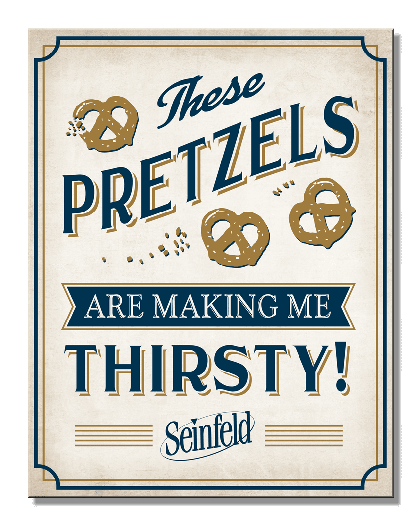 ティン サイン SEINFELD - Pretzels