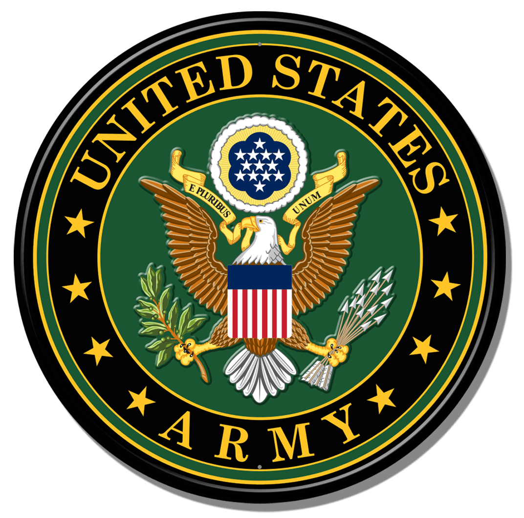 ティン サイン ROUND-US Army Seal