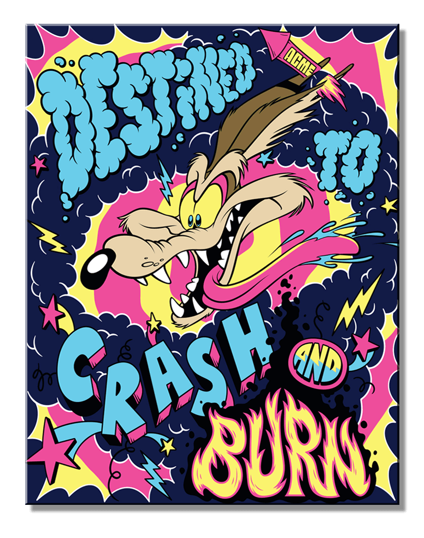ティン サイン WB-Looney Tunes Wile E Crash