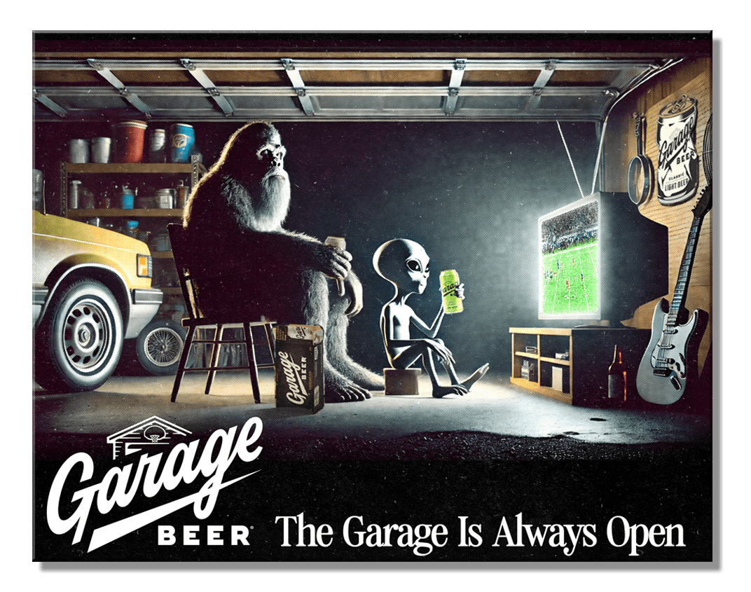 ティン サイン Garage Beer - Bigfoot