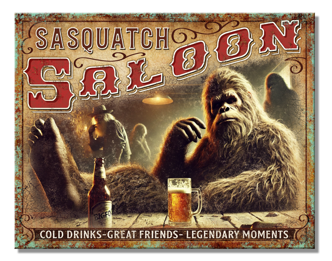 ティン サイン JQ - Sasquatch Saloon