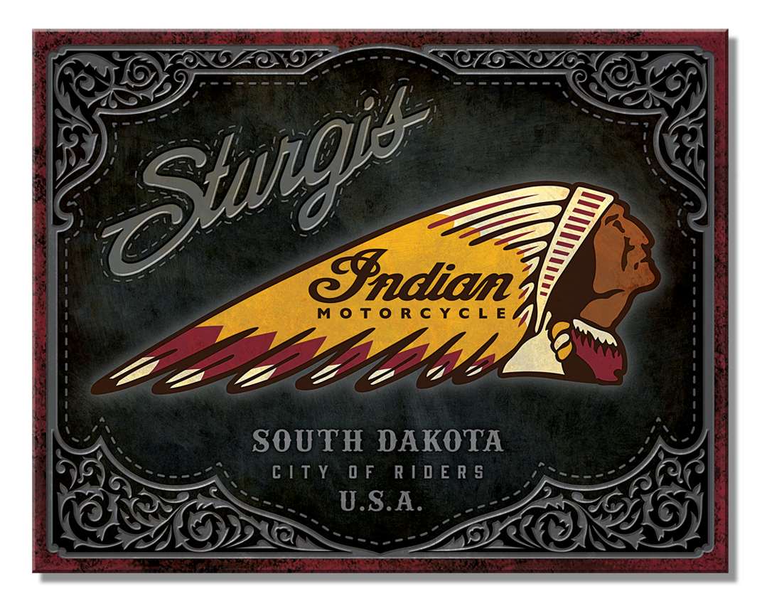 ティン サイン Indian Motorcycles - Sturgis
