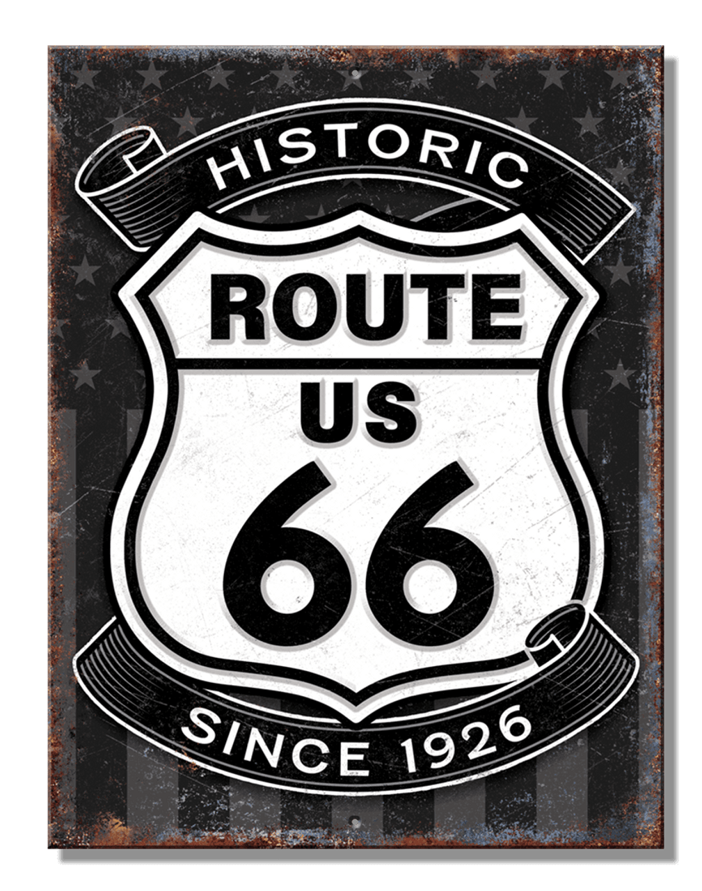 ティン サイン Route 66 since 1926