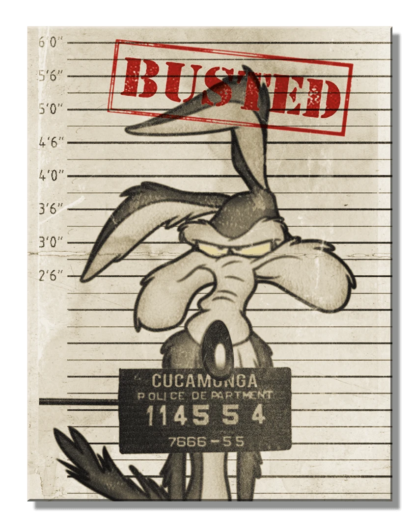 ティン サイン Looney Tunes Bustedl