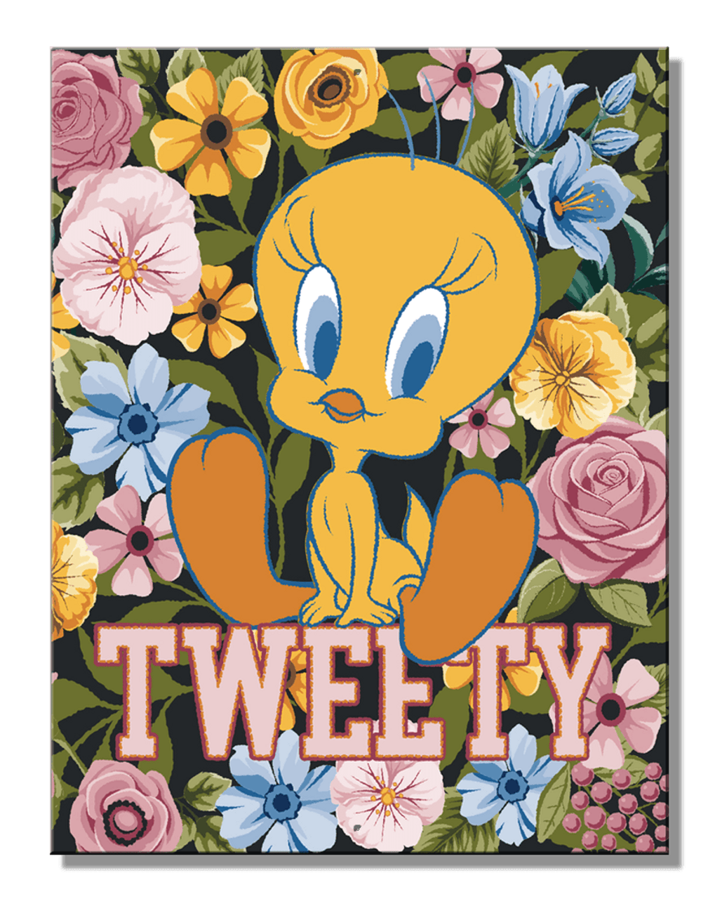 ティン サイン Looney Tunes Tweety Floral