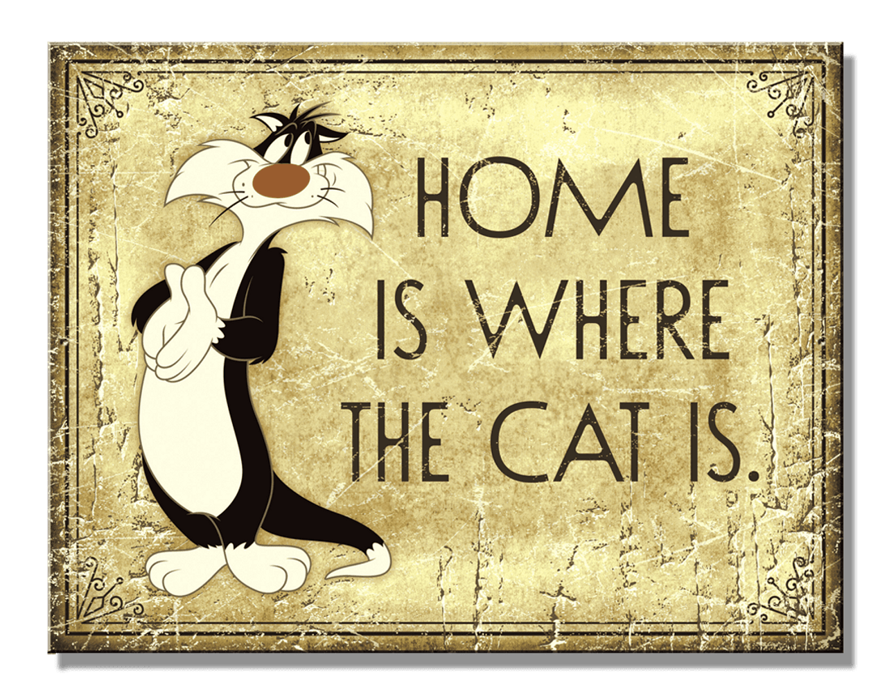 ティン サイン Looney Tunes Sylvester Home