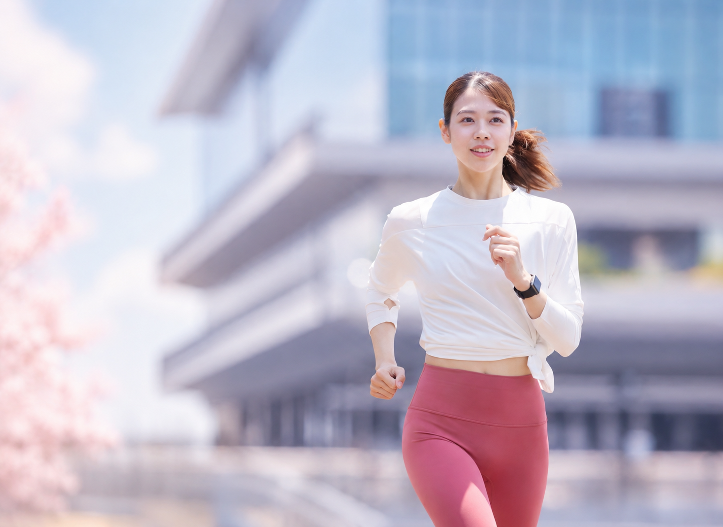適度な運動がミトコンドリア機能の維持と細胞へのエネルギー供給につながる流れを示した図