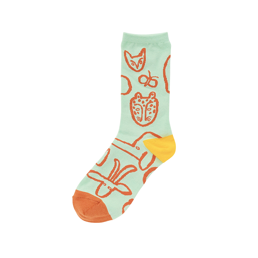 Goma socks Animal Fun Light Green
