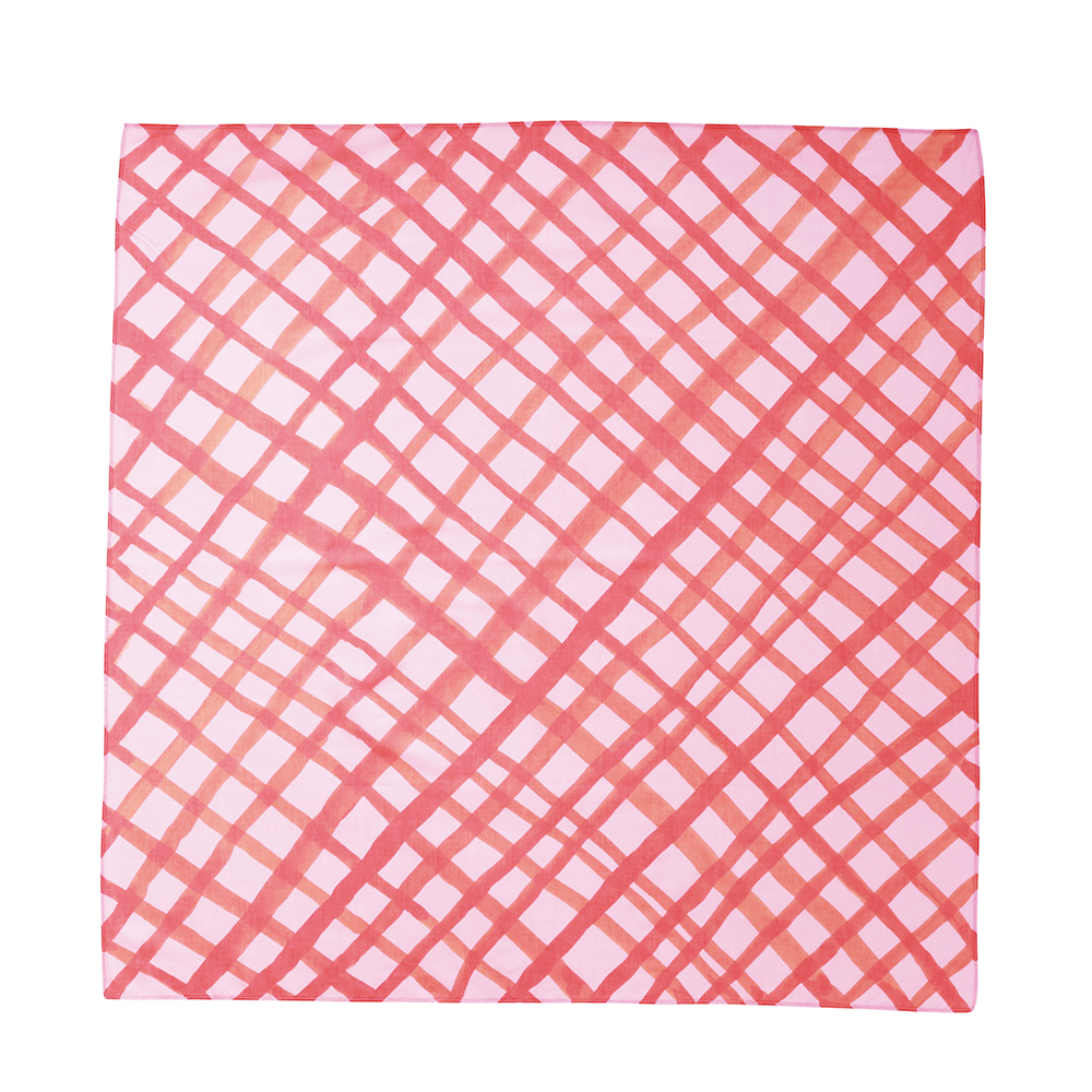 Goma Handkerchief-L Narrow check