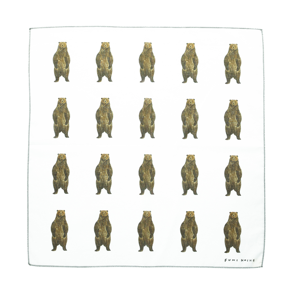Koike Fumi Animal Handkerchief Bear