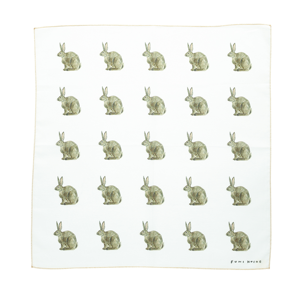Koike Fumi Animal Handkerchief Rabbit