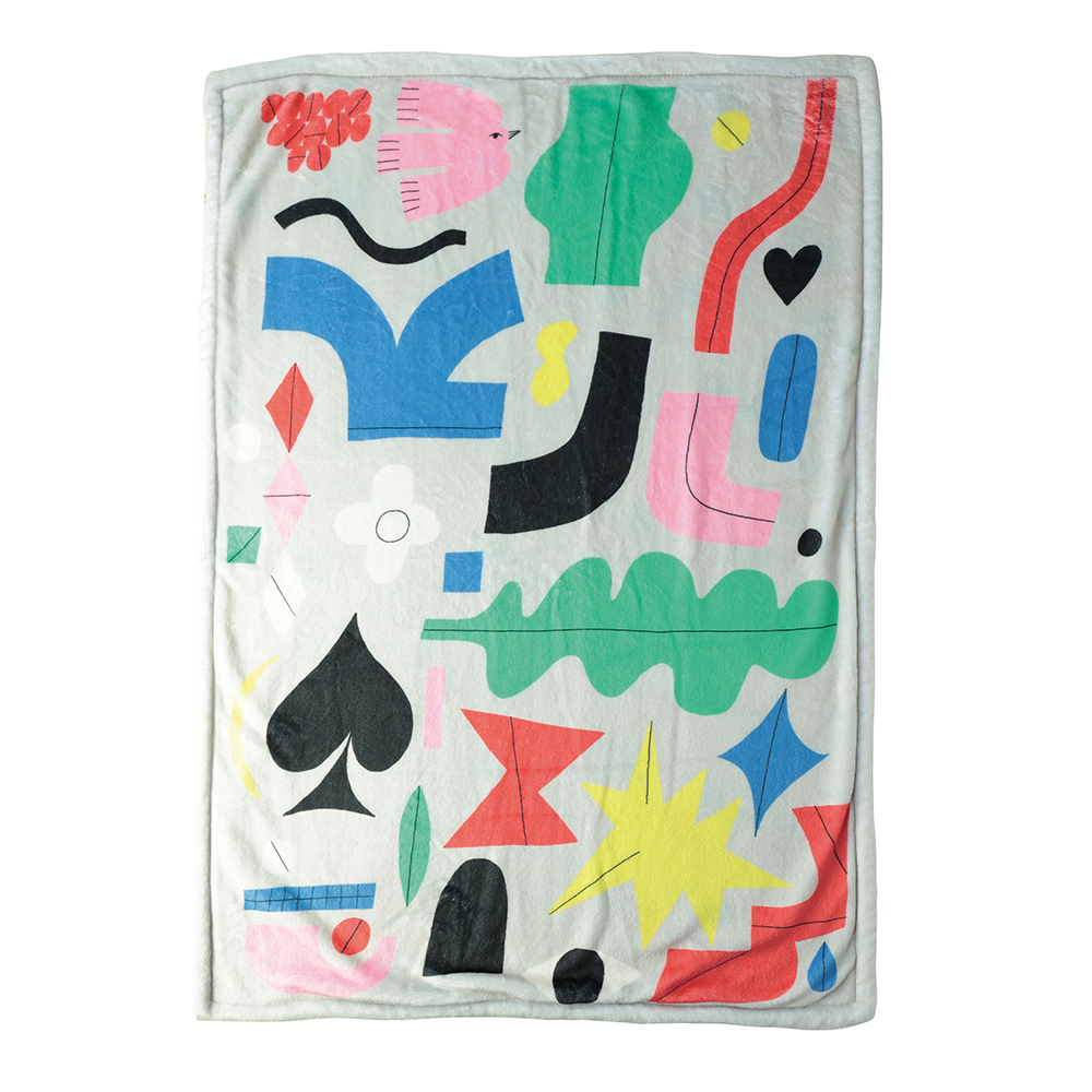Olya Double layer Blanket Bird patterns