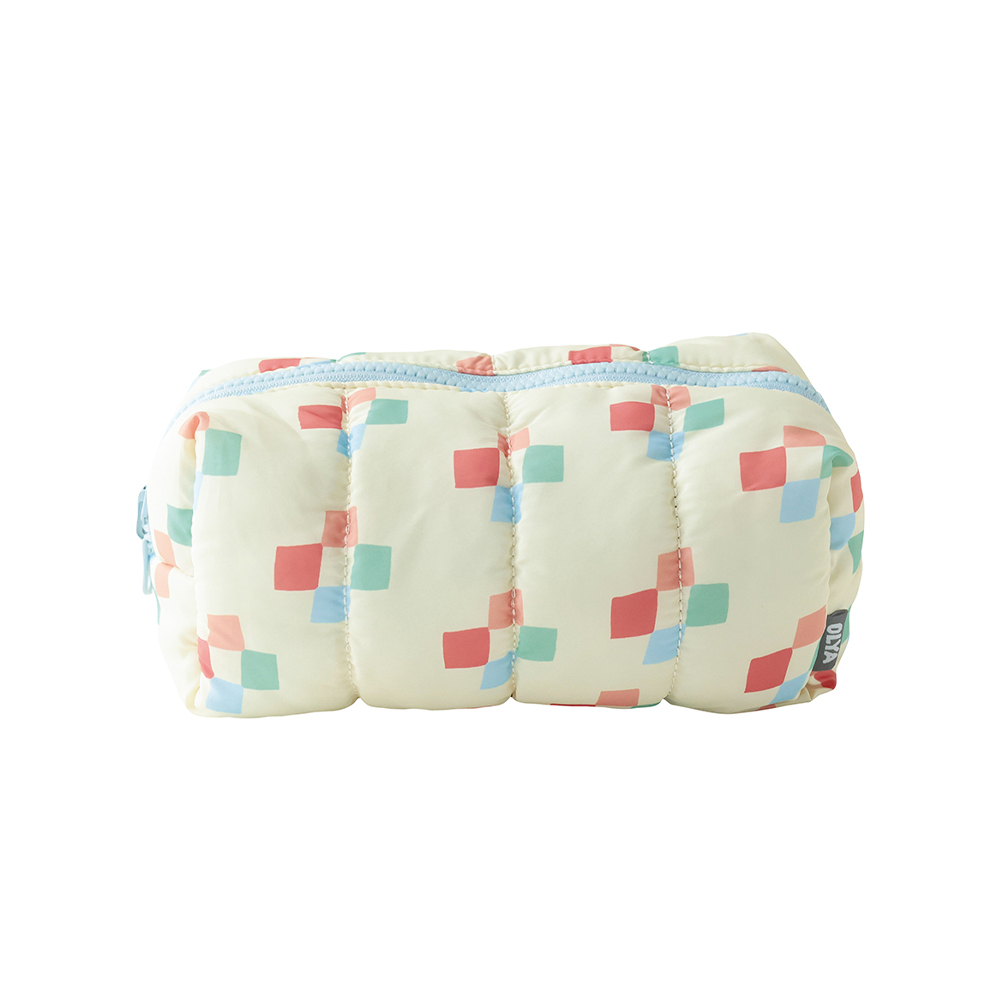 Olya Quilted Reversible Box Pouch Elephant