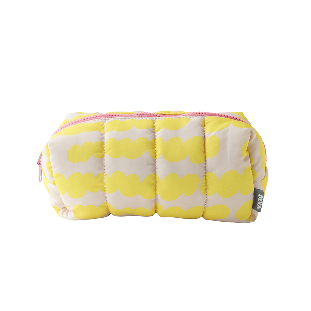 Olya Quilted Reversible Box Pouch Polar bear
