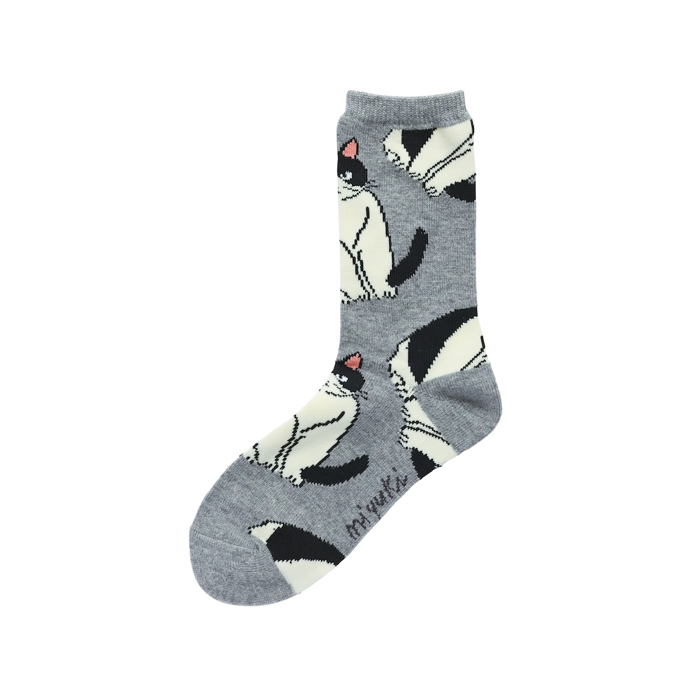 Matsuo Miyuki Wool Blend Socks Pepper