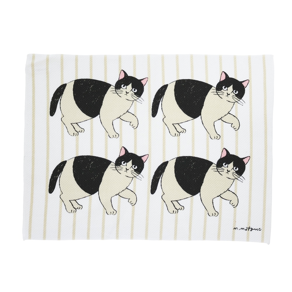 Matsuo Miyuki Kitchen cloth Cat-Pepper
