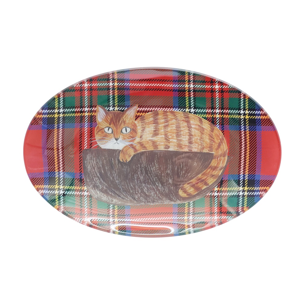 Matsuo Miyuki Glass Oval plate Stripe