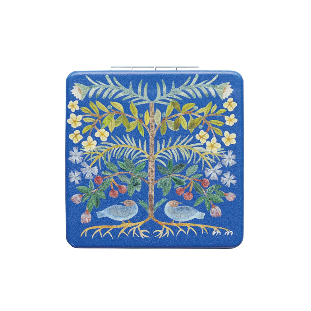 Matsuo Miyuki Square mirror Two birds