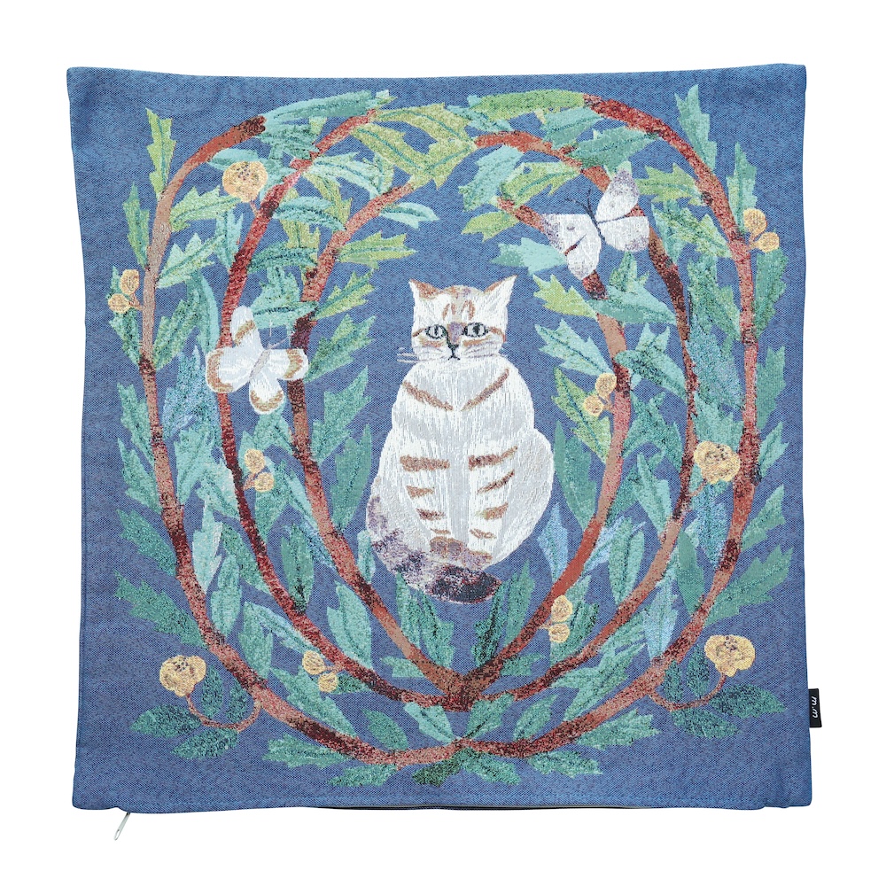 Matsuo Miyuki Cushion cover Butterfly cat