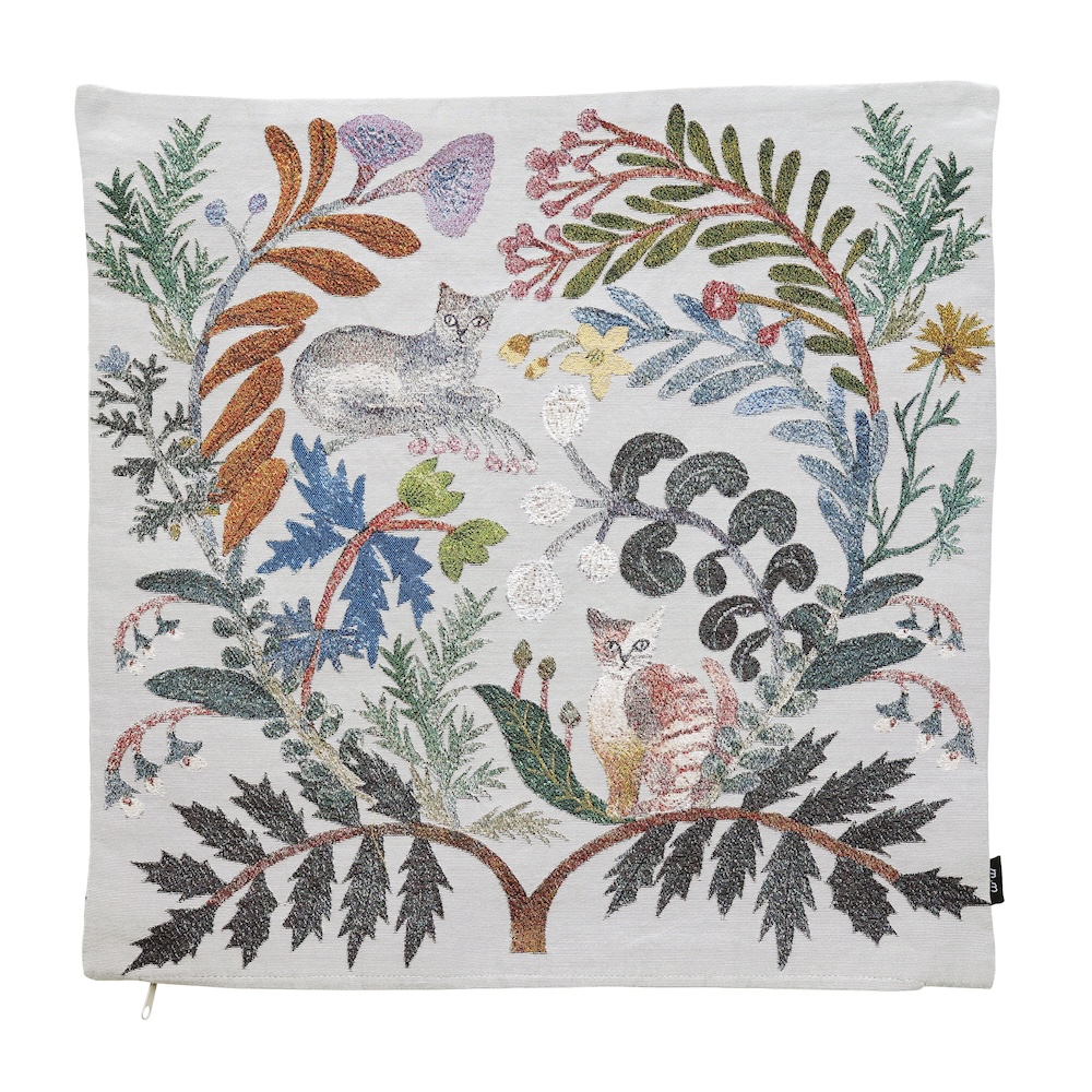 Matsuo Miyuki Cushion cover Two cats