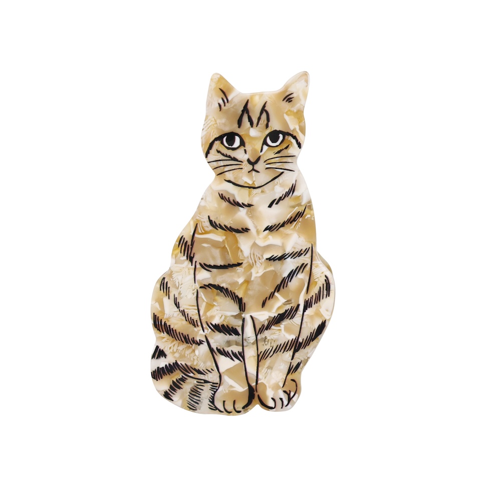 Matsuo Miyuki Cat Hair Clip Noisettes