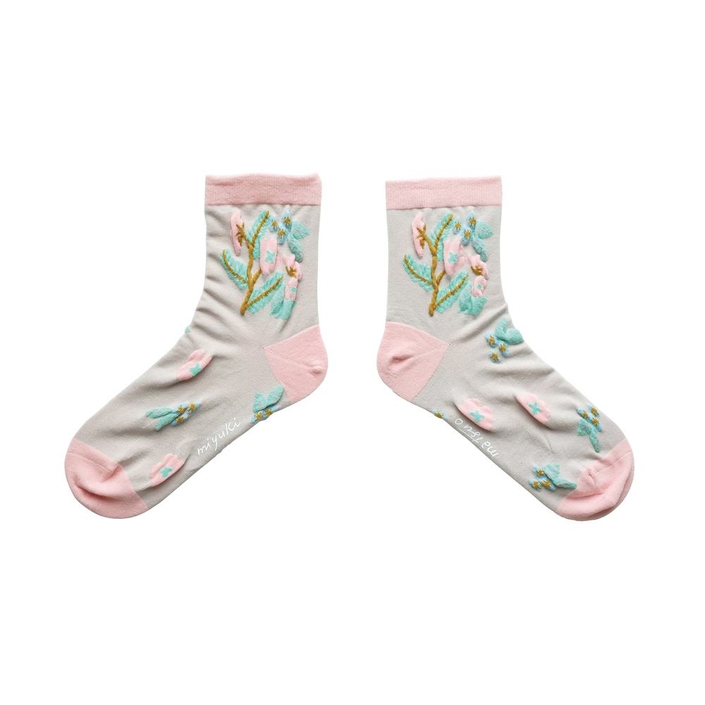 Matsuo Miyuki Float socks Flower GY