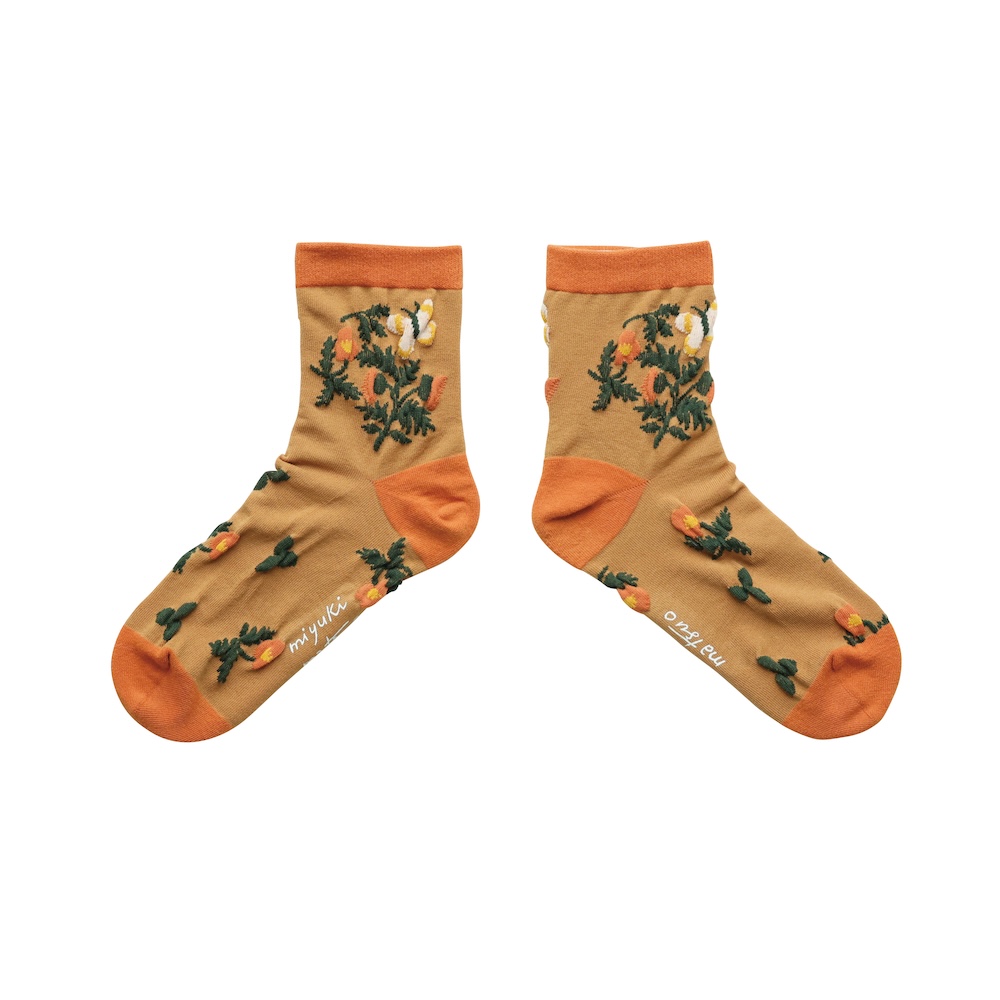 Matsuo Miyuki Float socks Flower BR