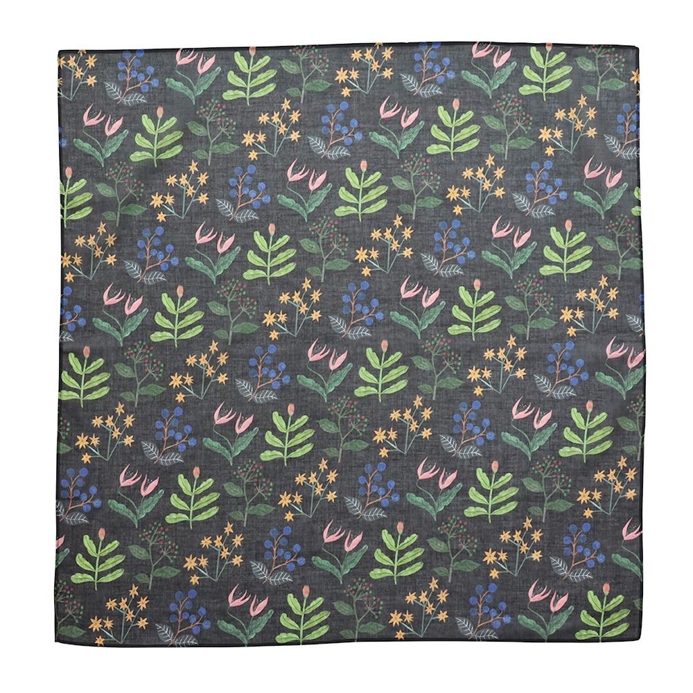Matsuo Miyuki Handkerchief Flower02 BK
