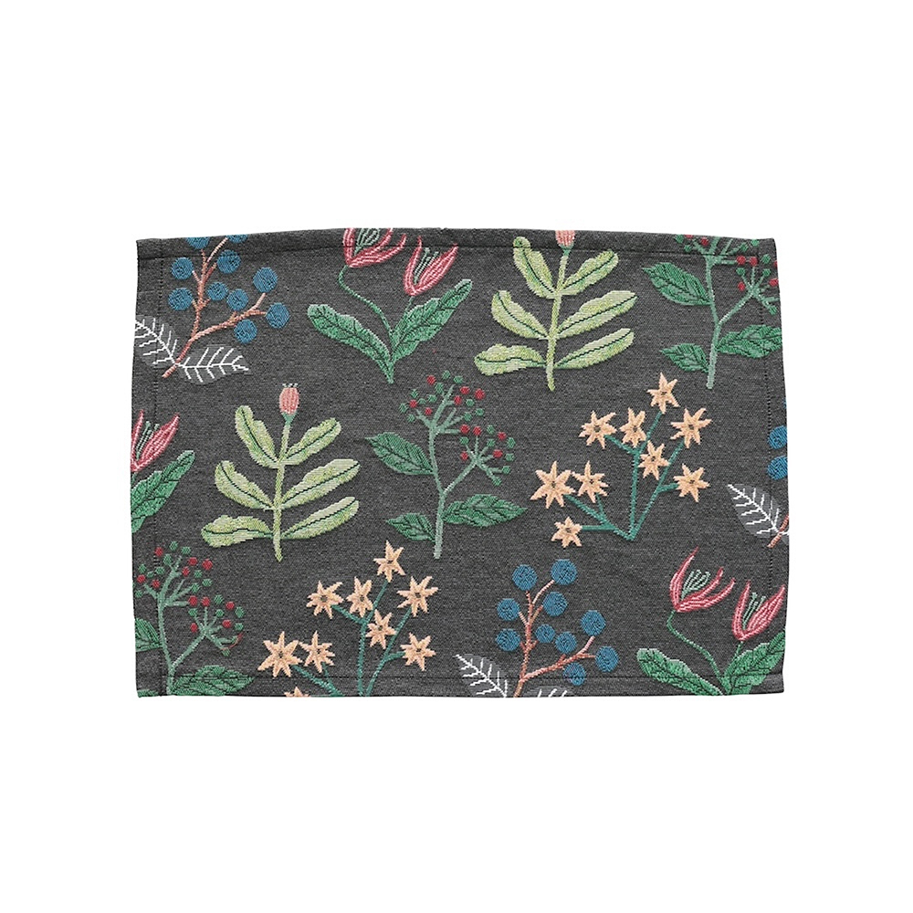 Matsuo Miyuki Place mat Flower02 BK